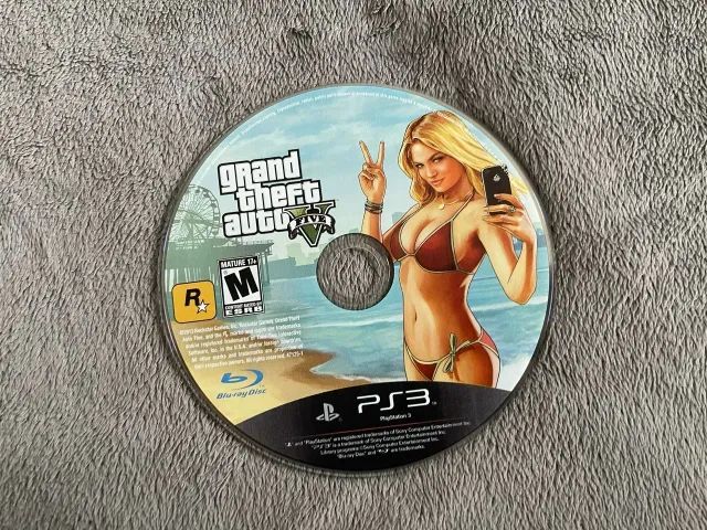 PS3 slim desbloqueado com controle e gta 5 - Foto 5
