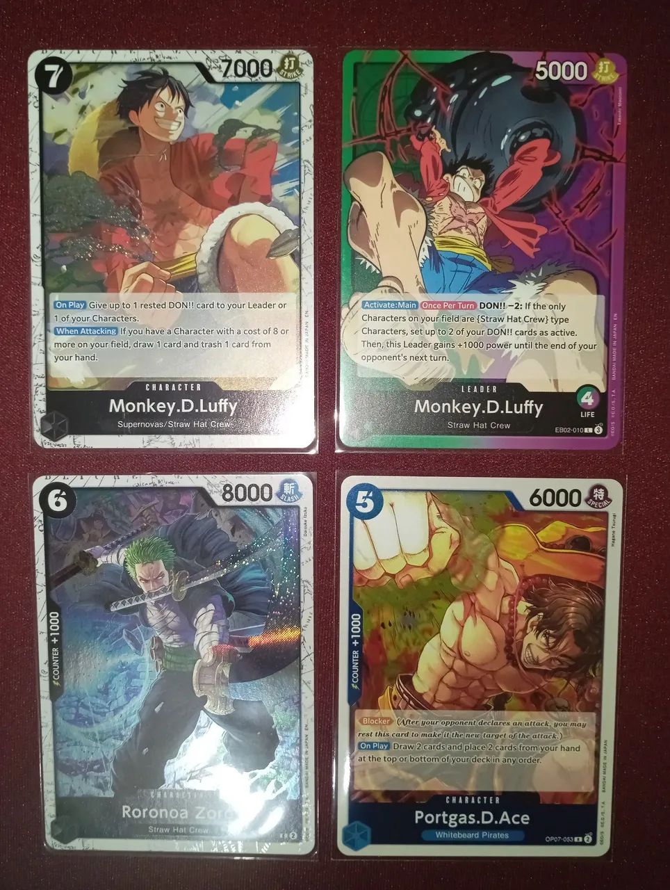 その他 L GEAR SOLID TRADING CARD FOX 041 Cartas One Piece Originais Luffy Gear 5 Ace Law Sabo Zoro Usopp