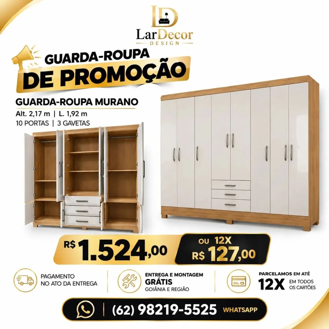 Guarda Roupa Casal Murano