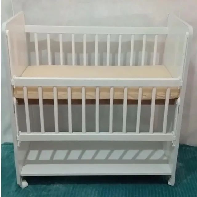 Mini Berço com grade móvel + Colchão grátis