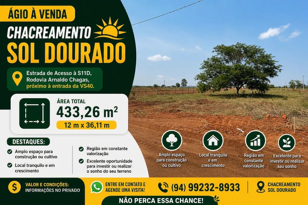 Ágio Chacreamento Sol dourado 