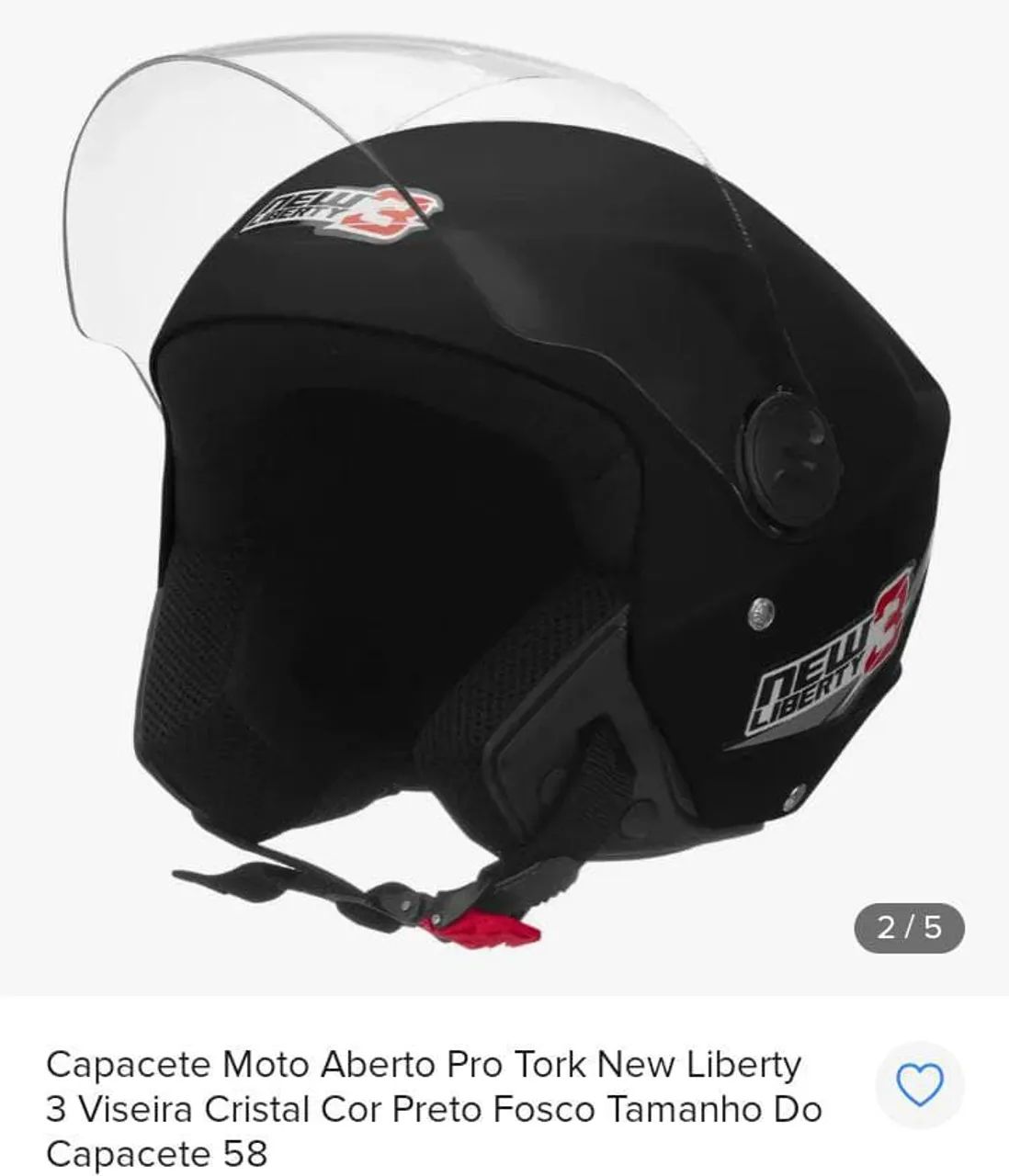 Capacete pro Tork new liberty  - Foto 2