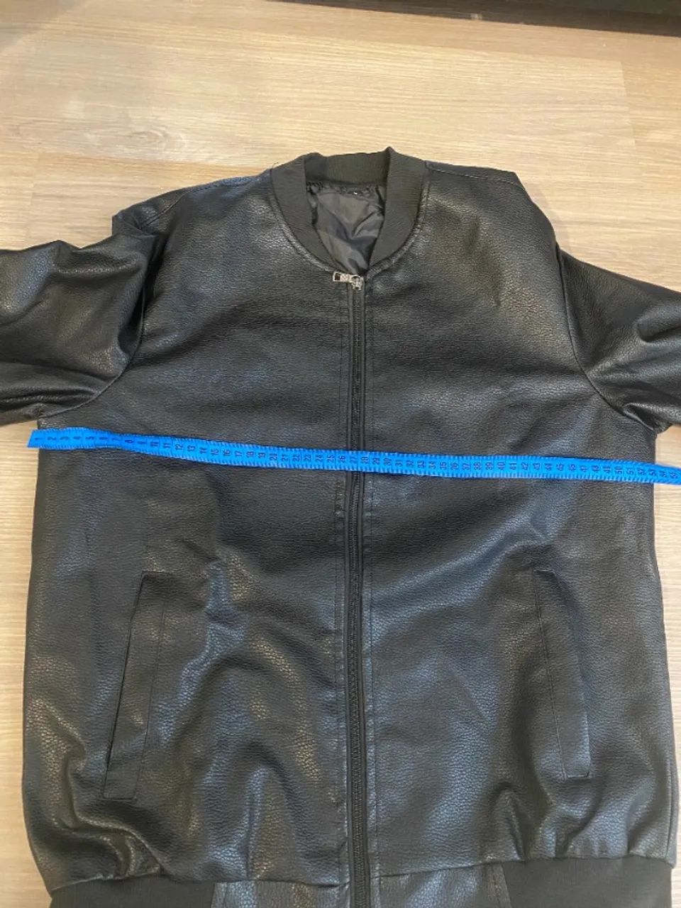 Jaqueta de couro sintético nova masculina - Foto 5