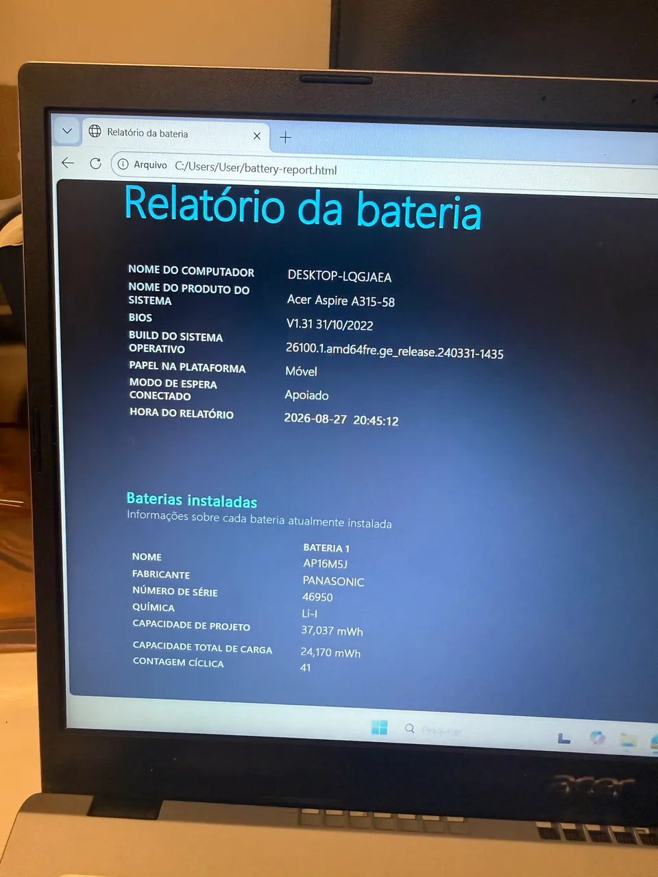 Notebook Aspire 3 i5 - Foto 5