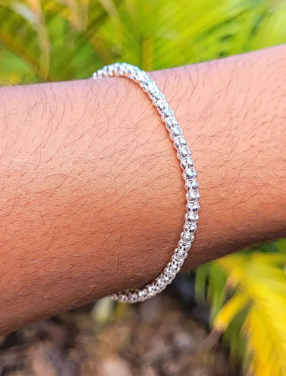 Pulseira Pipoca Prata 925 - DESCONTO