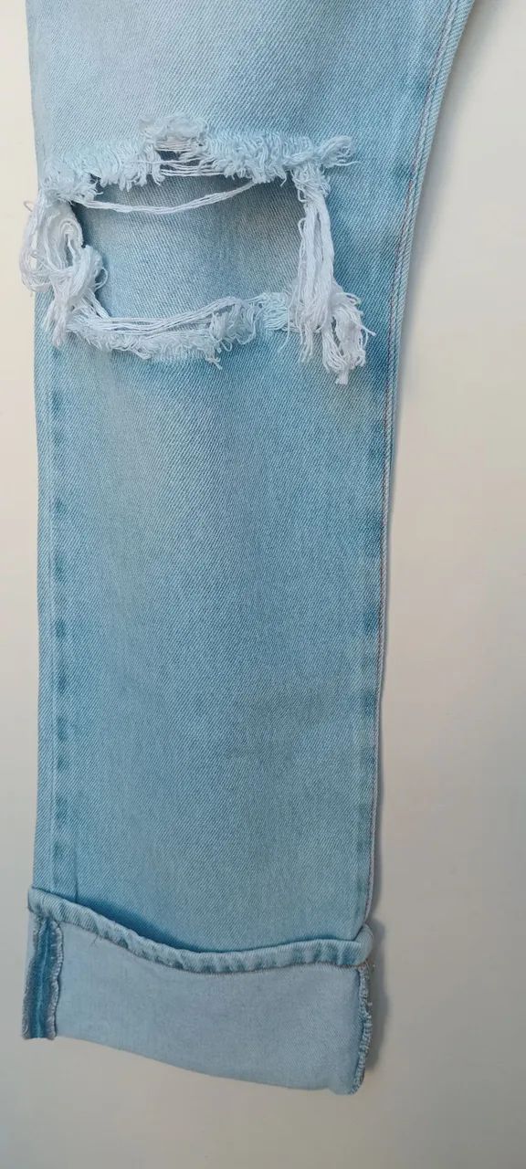 Calça  Jeans clara 40 - Foto 2