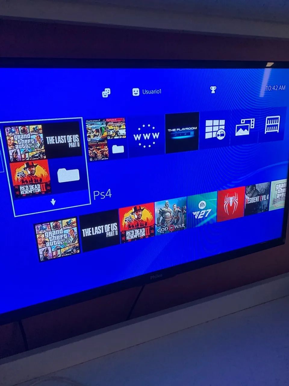 Ps4 fat desbloqueado 1tb c/ 37 jogos