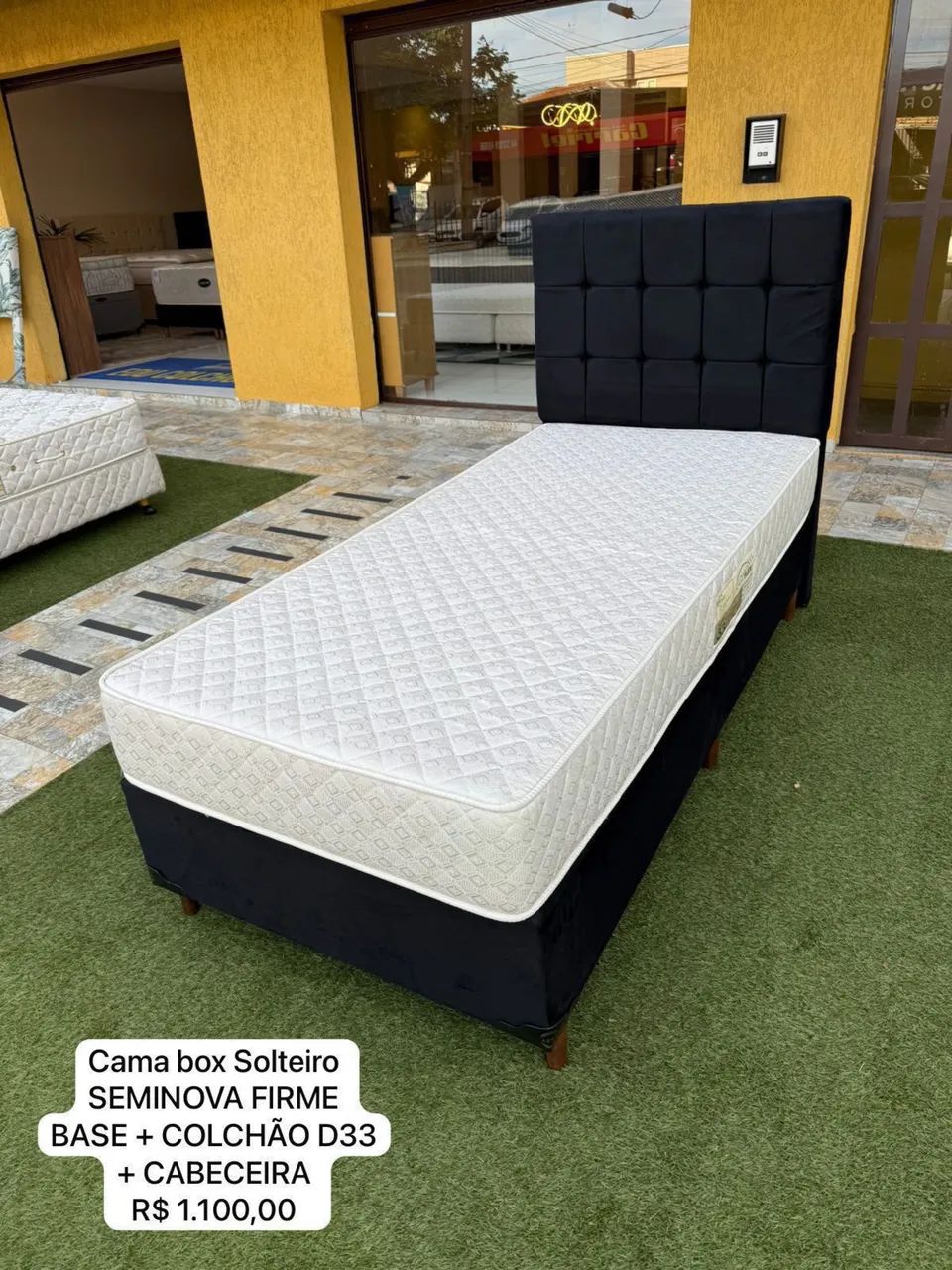 Colchão D33 solteiro com base e cabeceira - Entrego! 