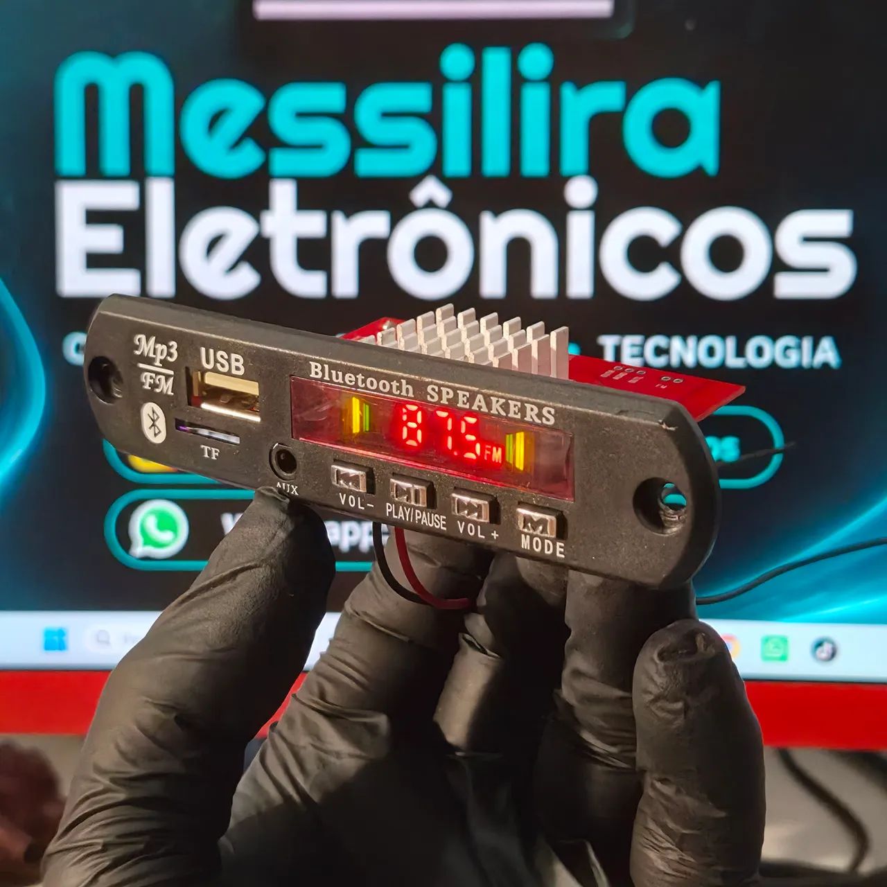 Placa Decodificadora MP3 Bluetooth 2*60w