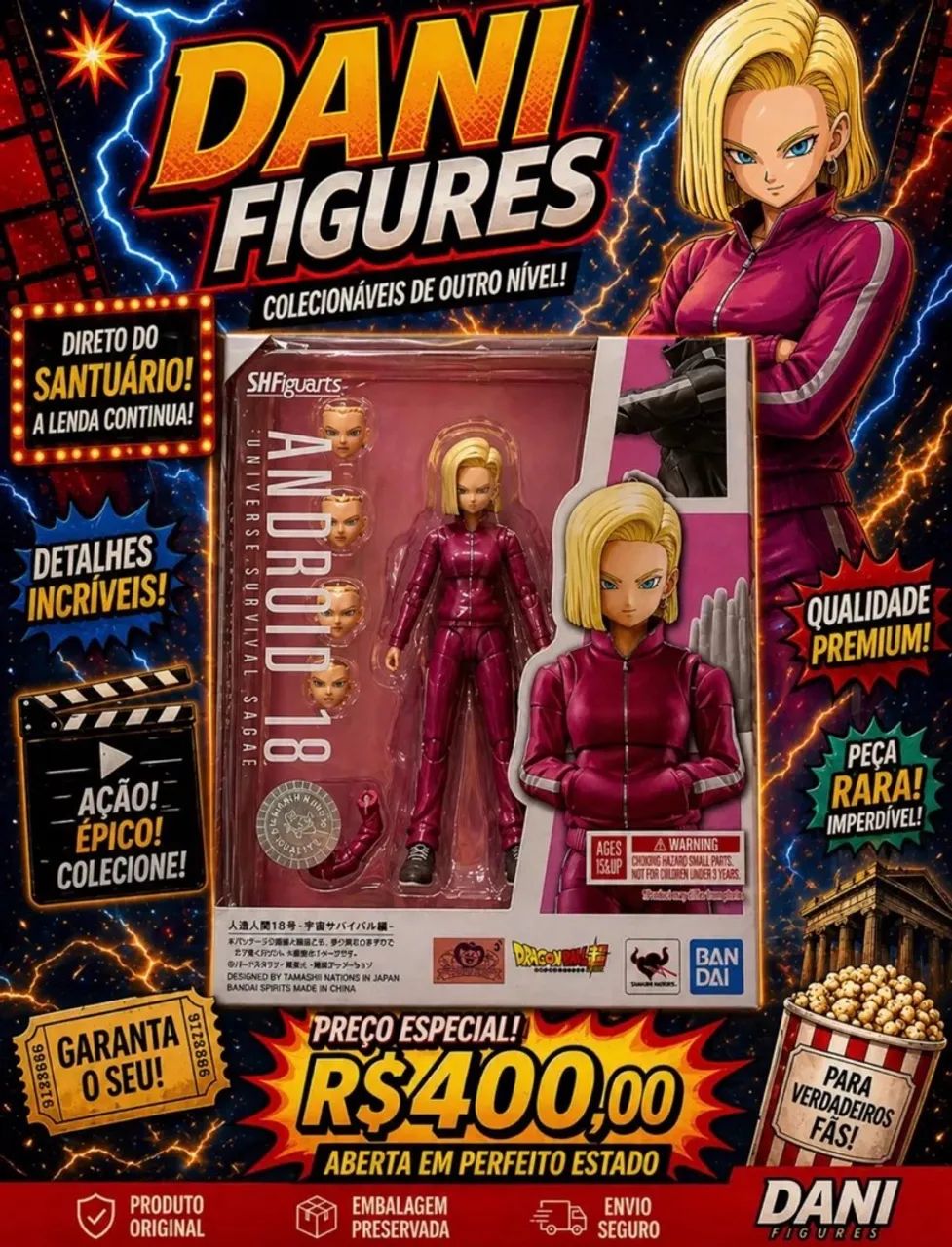 Picollo , Android 17 e 18 Super SH FIGUARTS