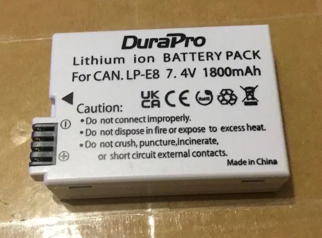Bateria Lp-E8 Durapro 1800 Mah Compativel Canon EOS 550D Rebel T2i T3i T4i T5i Kiss X4 - Foto 4