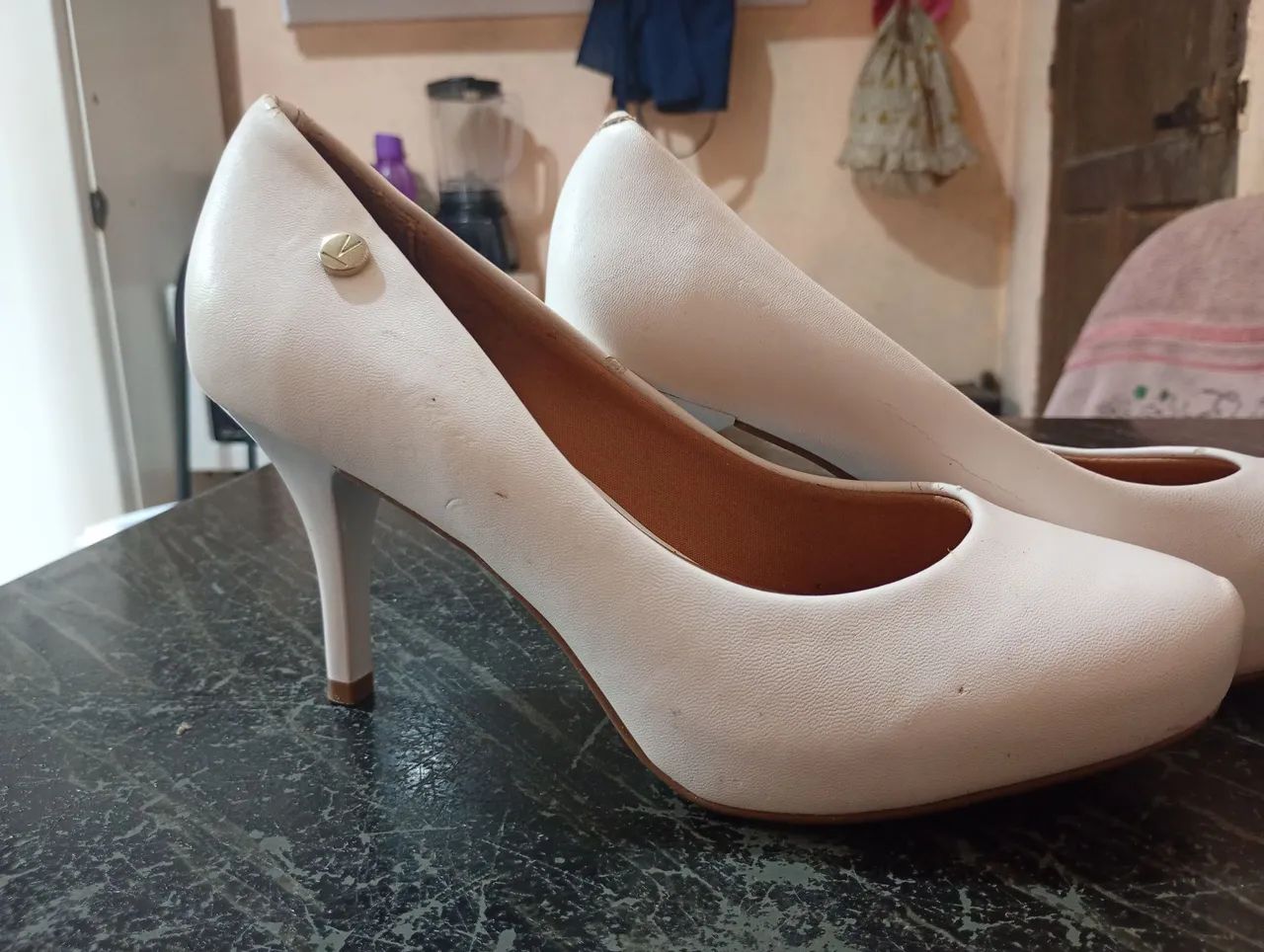 Sapato feminino vizzano - branco  - Foto 3