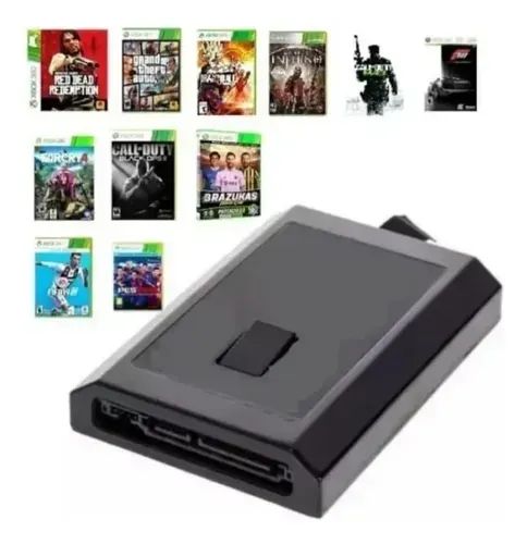 HD Xbox 360 320GB +100 Jogos Instalados - Só Plugar e Jogar