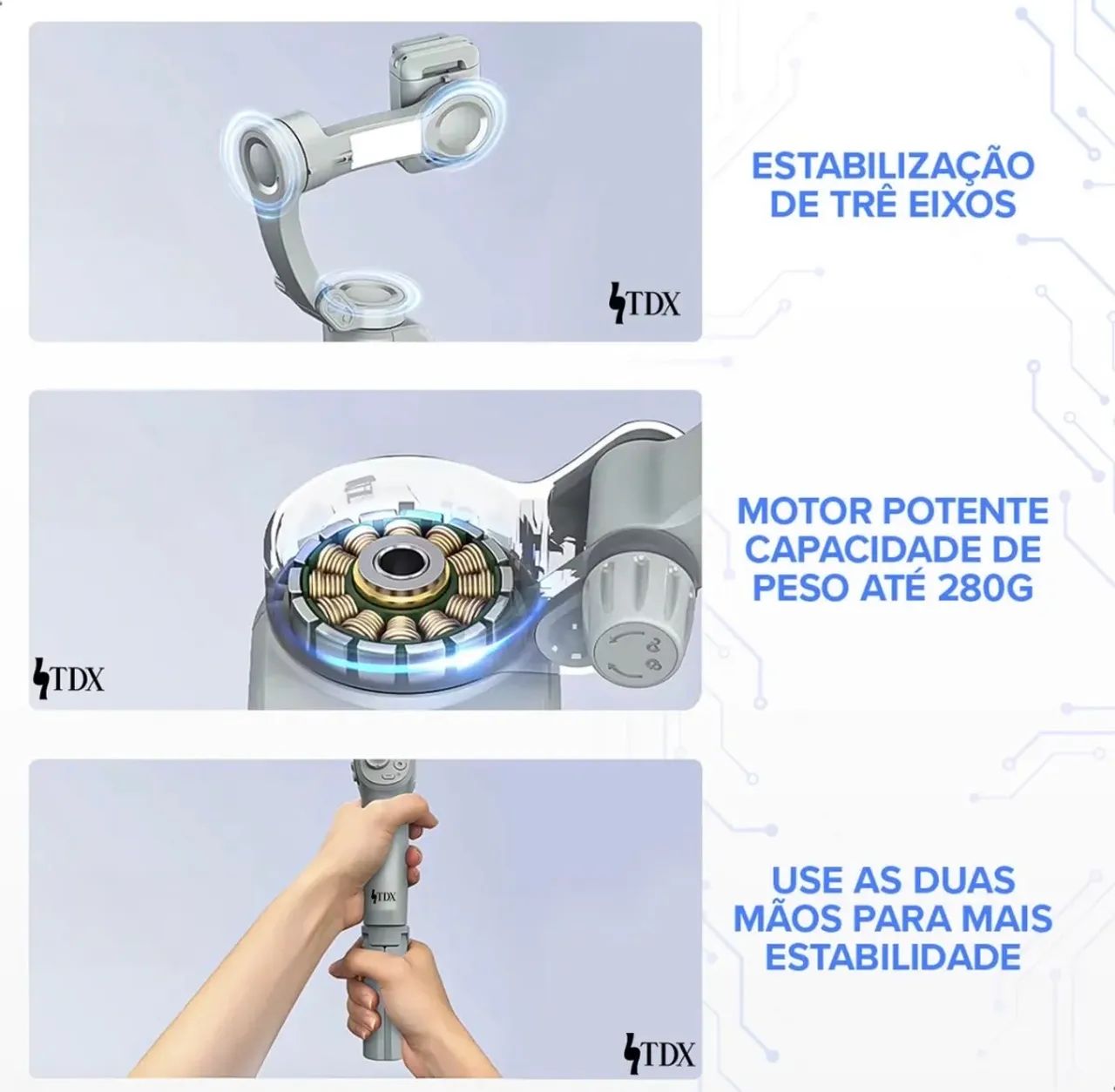 Estabilizador Gimbal 3 Eixos 