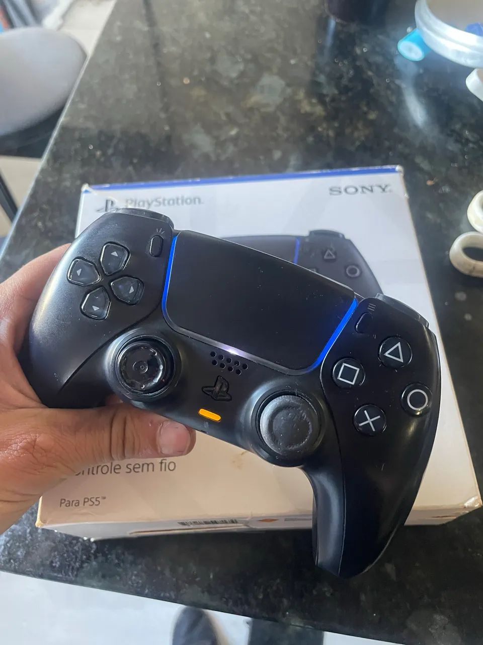 Dualsense Ps5 preto com caixa - Foto 3