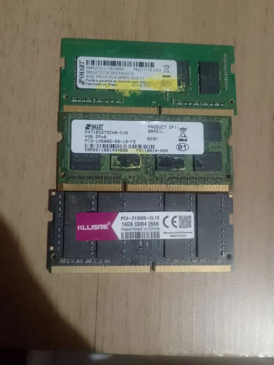 Memórias RAM para Notebook DDR3 e DDR4 (4GB e 16GB)