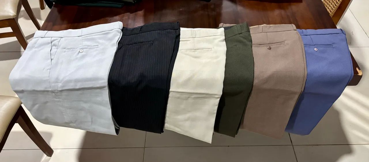 Queima de estoque com 186 peças: Calça social tradicional masculina infantil 1