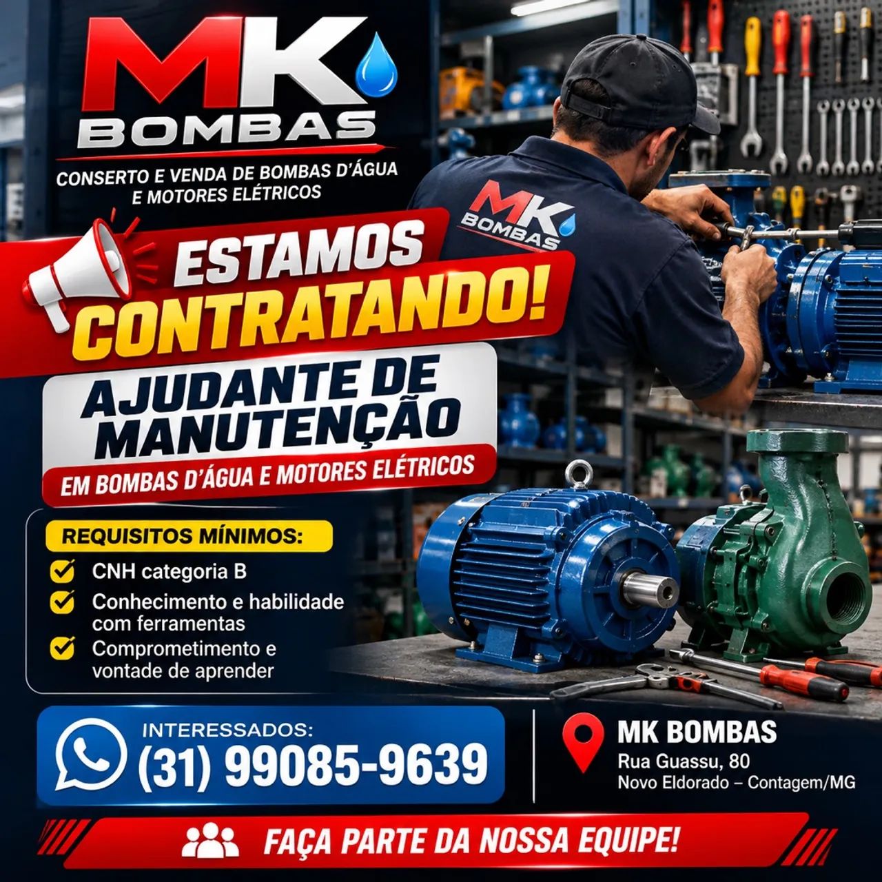 Contratação imediata 