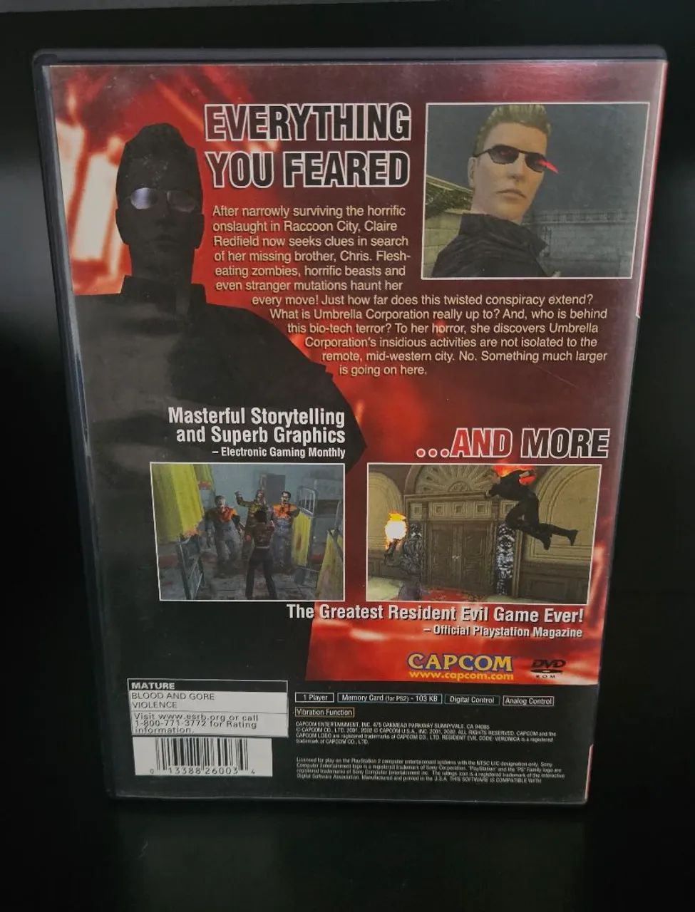Resident Evil Code Veronica X COMPLETO PS2 - Foto 2