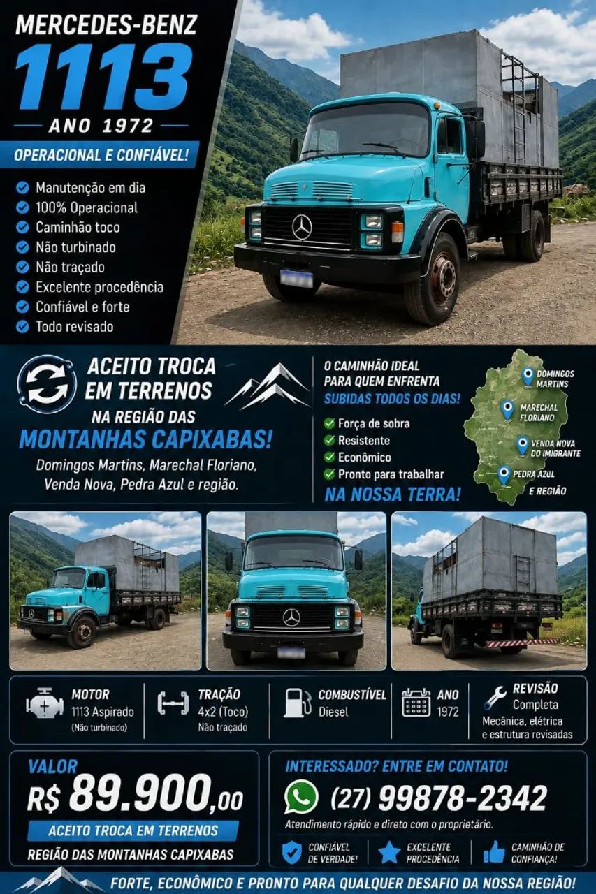 Mercedez 1113 Ano 72