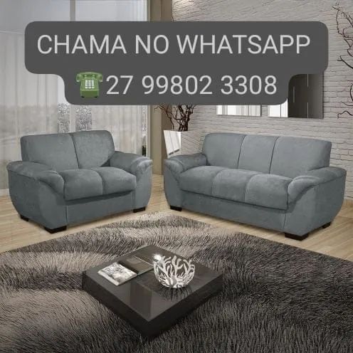 *Conjunto 2x3 Lugares Veludo -chama no watss