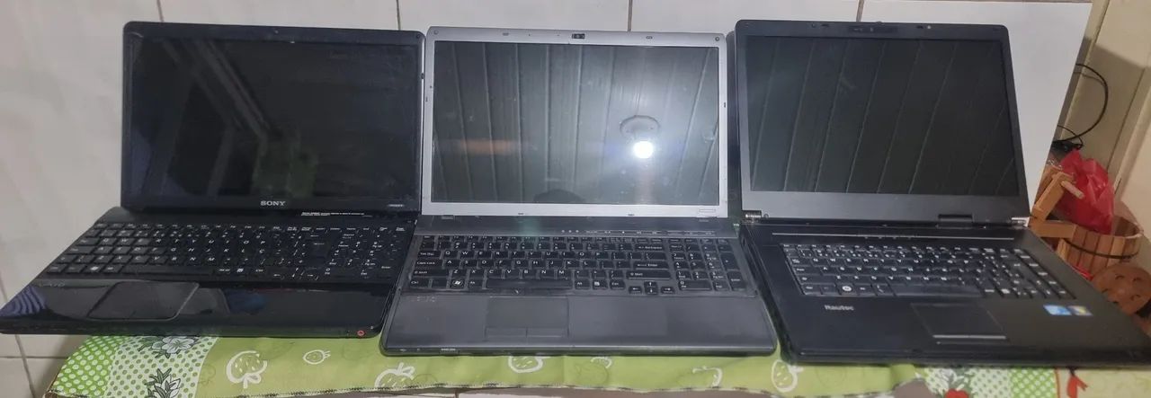 3 NOTEBOOKS PARA CONSERTO 