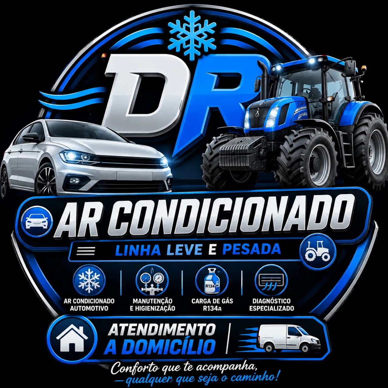 Ar condicionado automotivo a domicílio 