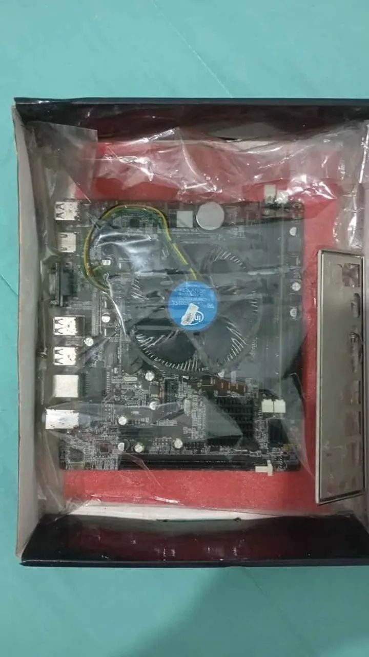 Kit placa mãe DDR2 + 2gb ram