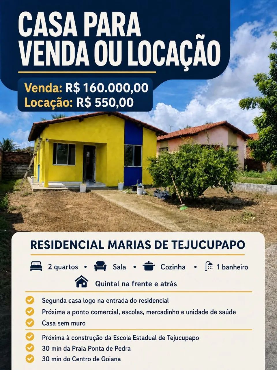Casa em Tejucupapo Goiana 