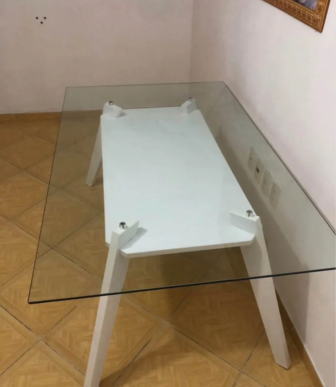 Vendo mesa de vidro 6 lugares  - Foto 3