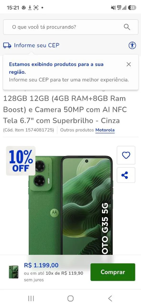 Celular moto g 35  - Foto 5