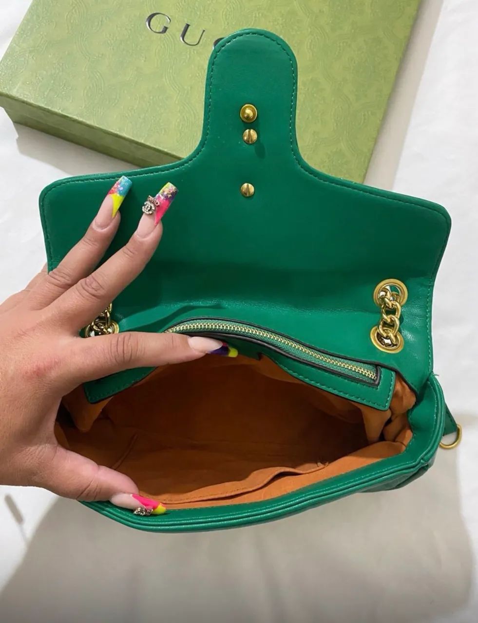 Bolsa marmont Gucci couro - Foto 4