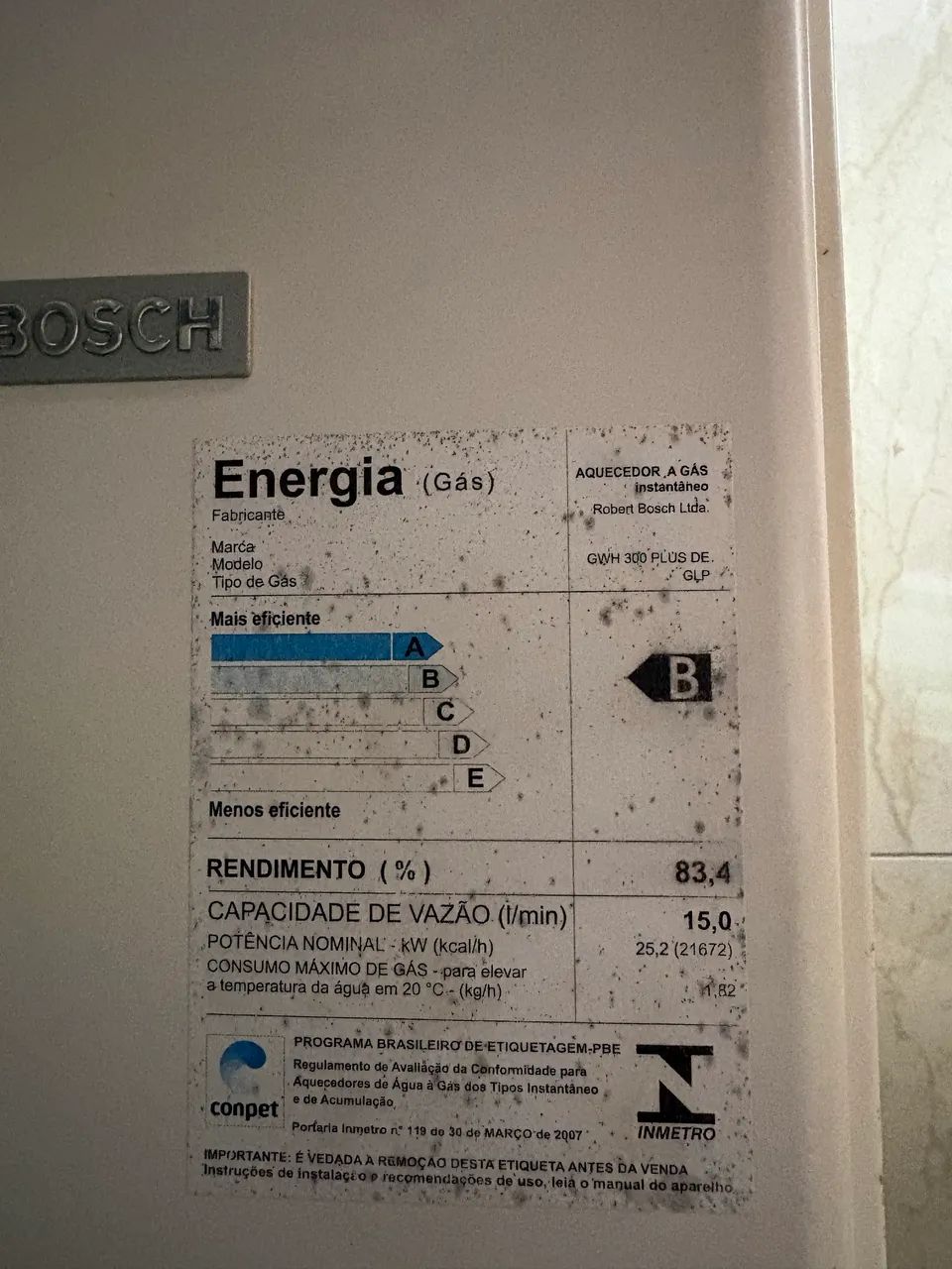 Aquecedor a gás GLP Bosch  - Foto 3