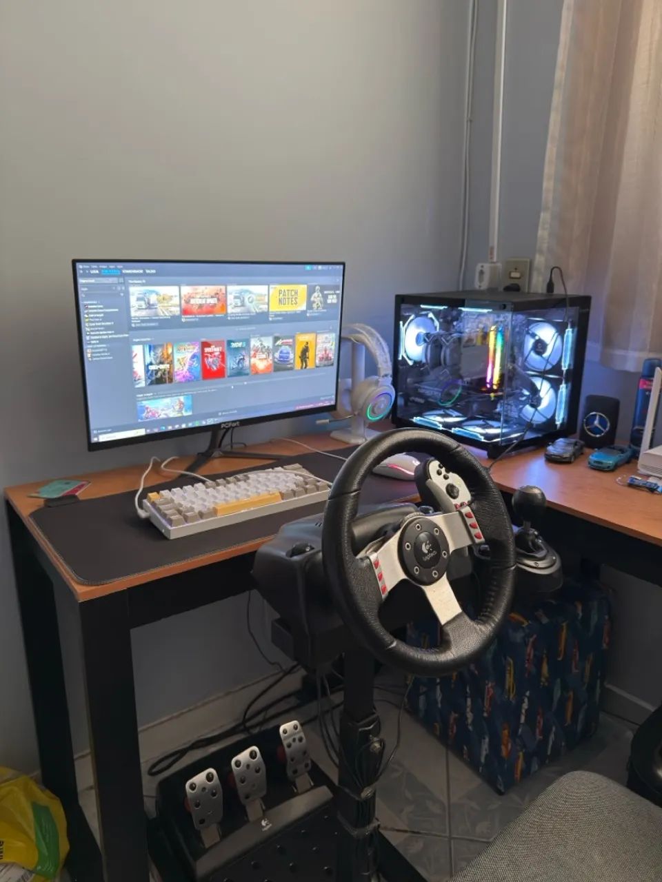 Volante g27 com suporte 