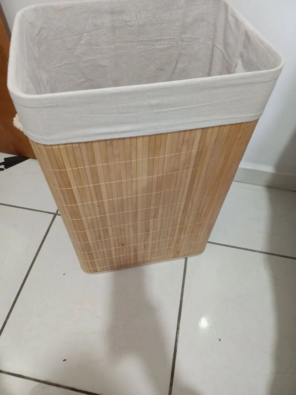 Cesto artesanal de bambu  - Foto 3