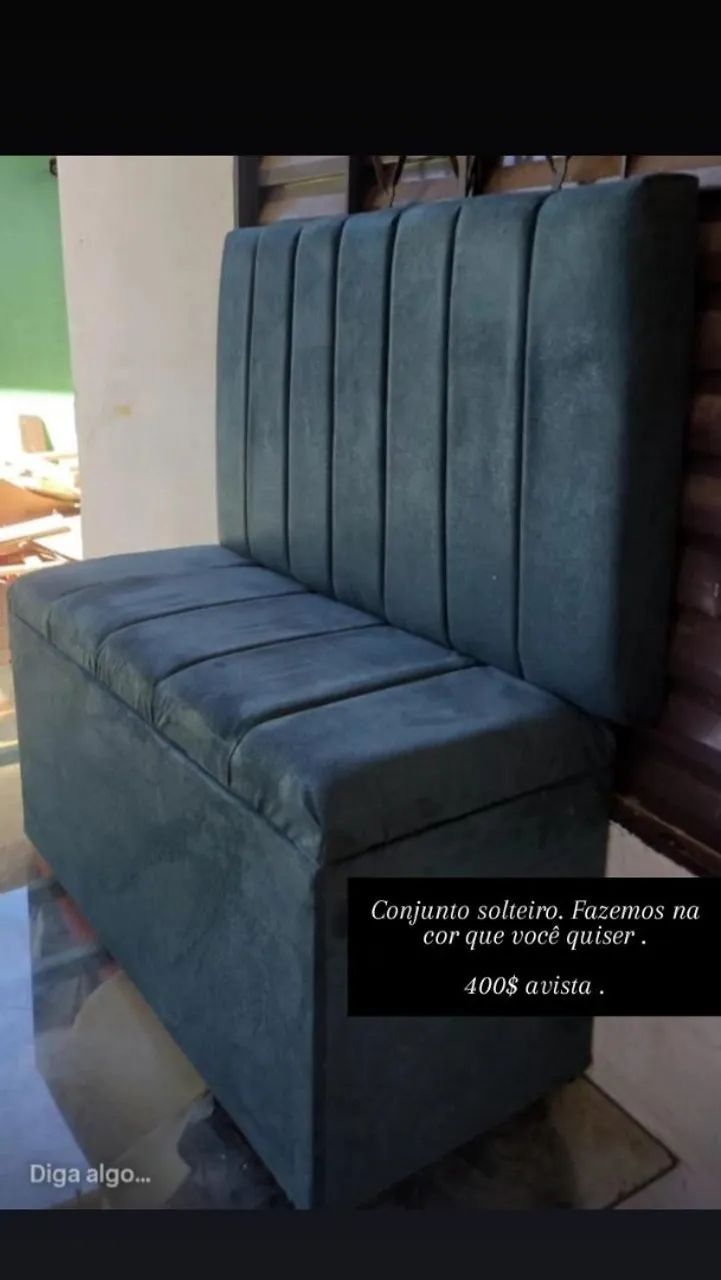 Cabeceira e baú solteiro 
