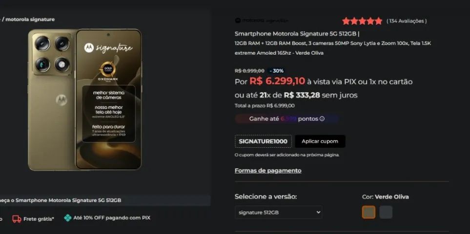 Motorola Signature 5G 512GB - Foto 5