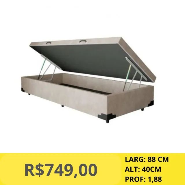 CAMA BOX SOLTEIRO A PRONTA ENTREGA  - Foto 3