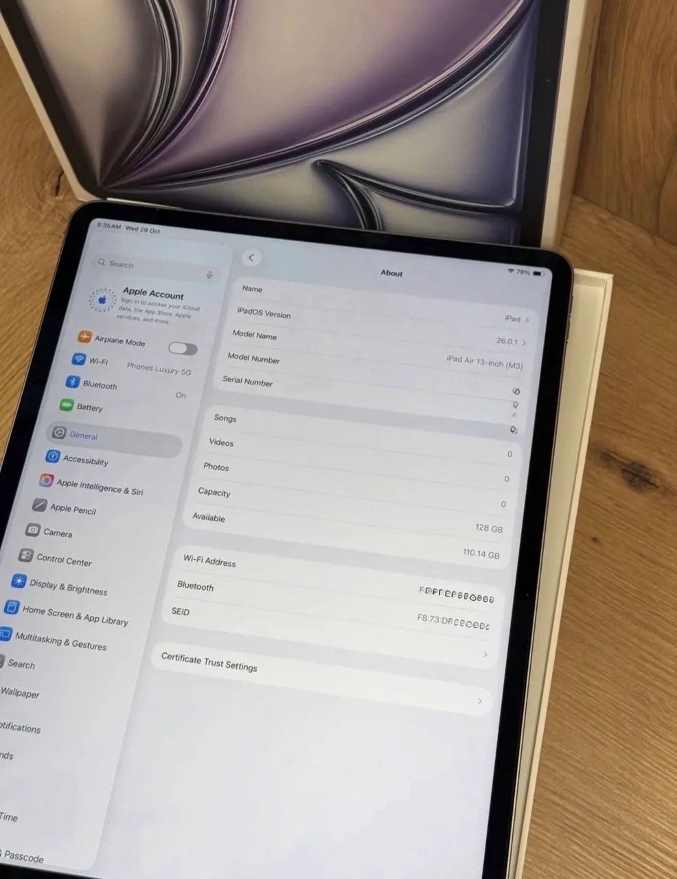 iPad Air 13 INCH 128GB