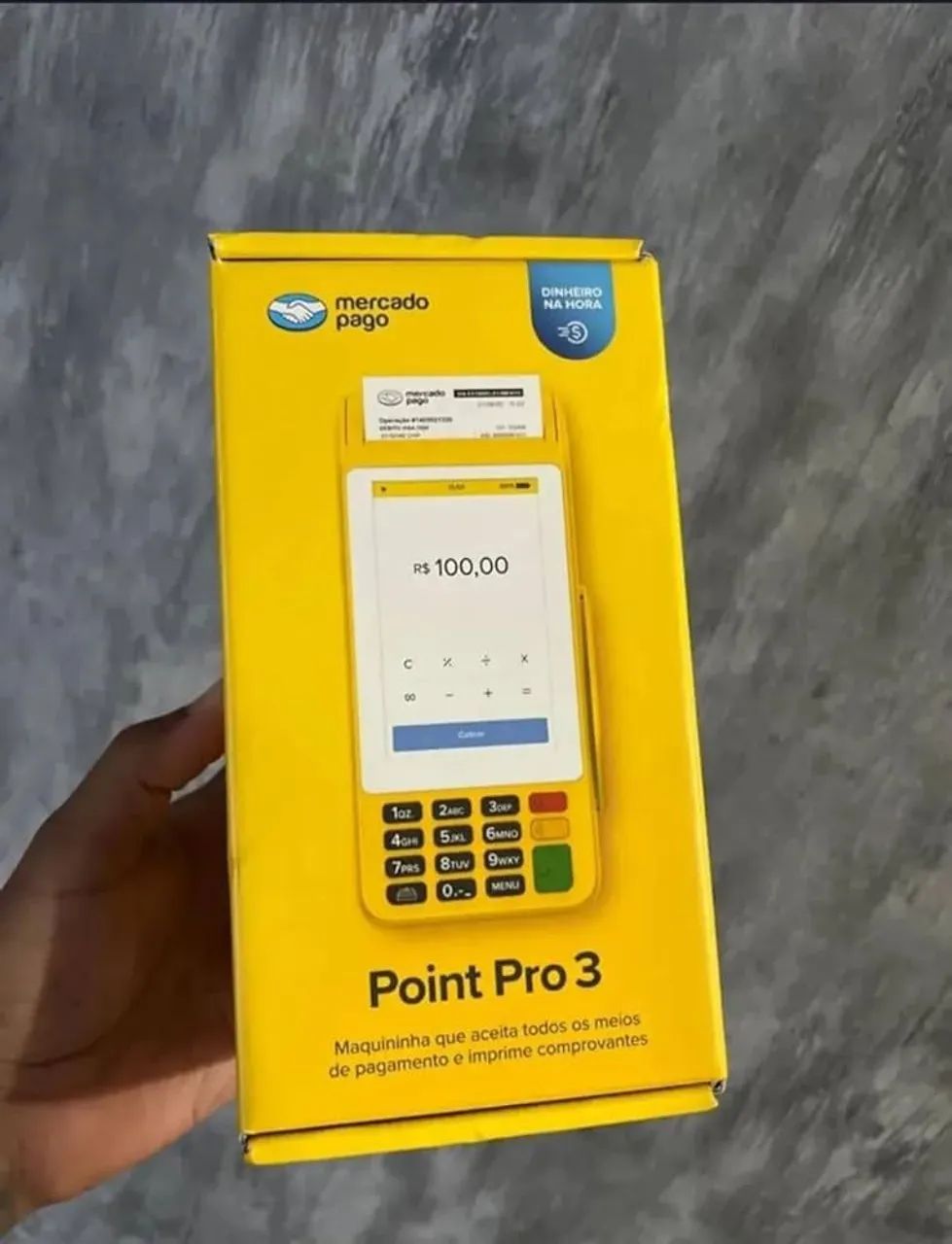 Máquina de cartão mercado pago point pro 3