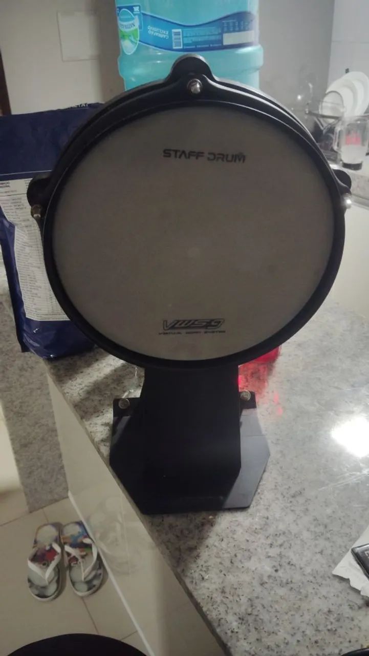 Pad bumbo bateria eletrônica mesh head - Foto 2