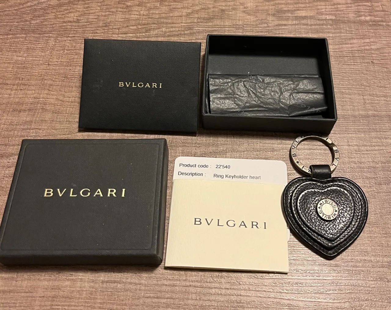 BVLGARI - Chaveiro/Porta-Chaves Coração em Couro - Foto 2