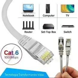 CABO DE REDE CAT6 15M (Honestidade e Qualidade Distribuidora JK Eletrônicos) - Foto 3