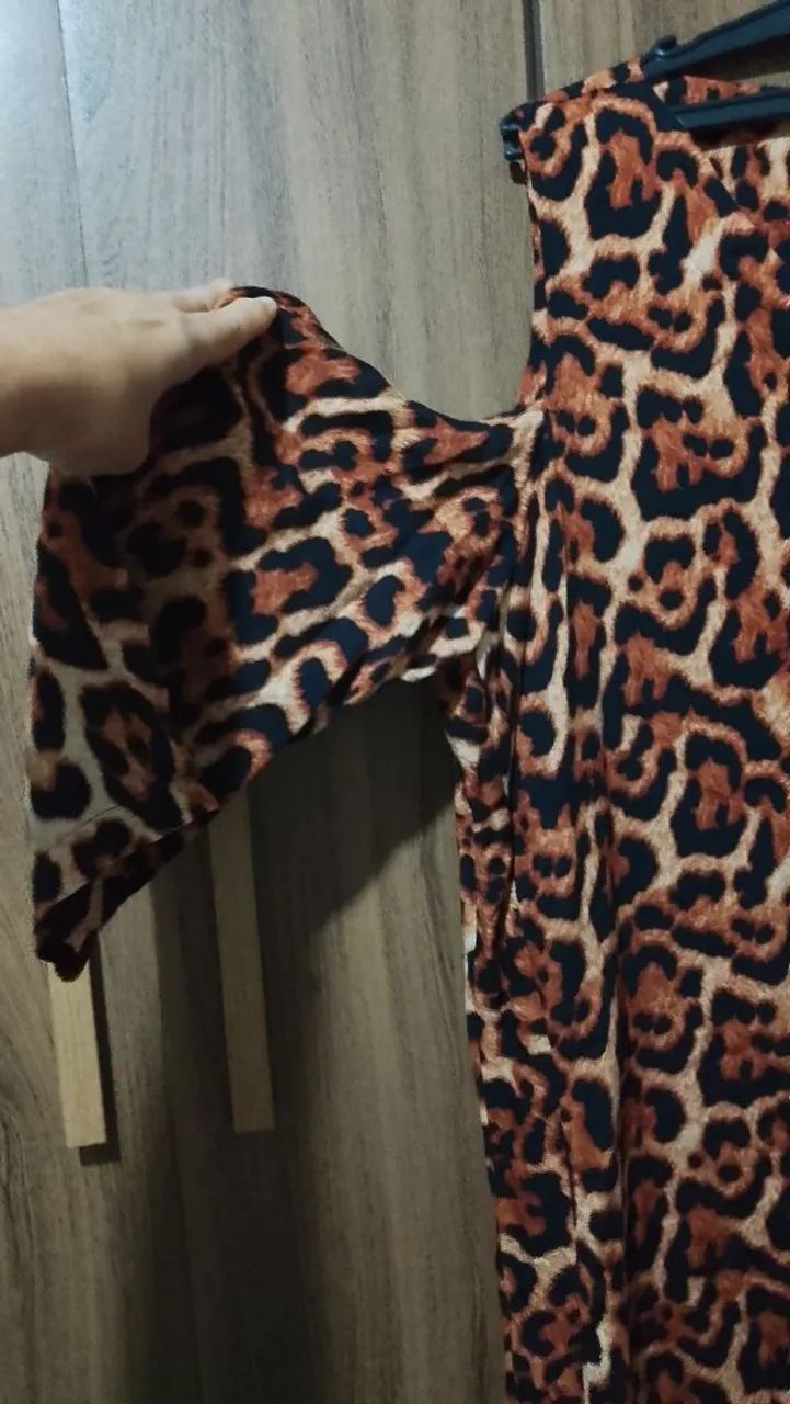 Vestido estampado print animal, marca unaflor - Foto 2