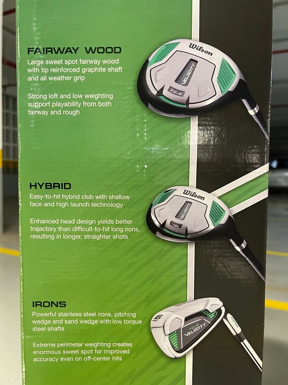 Kit Completo de Tacos de Golfe Wilson Tour Velocity + Bolsa Stand Bag - Foto 3