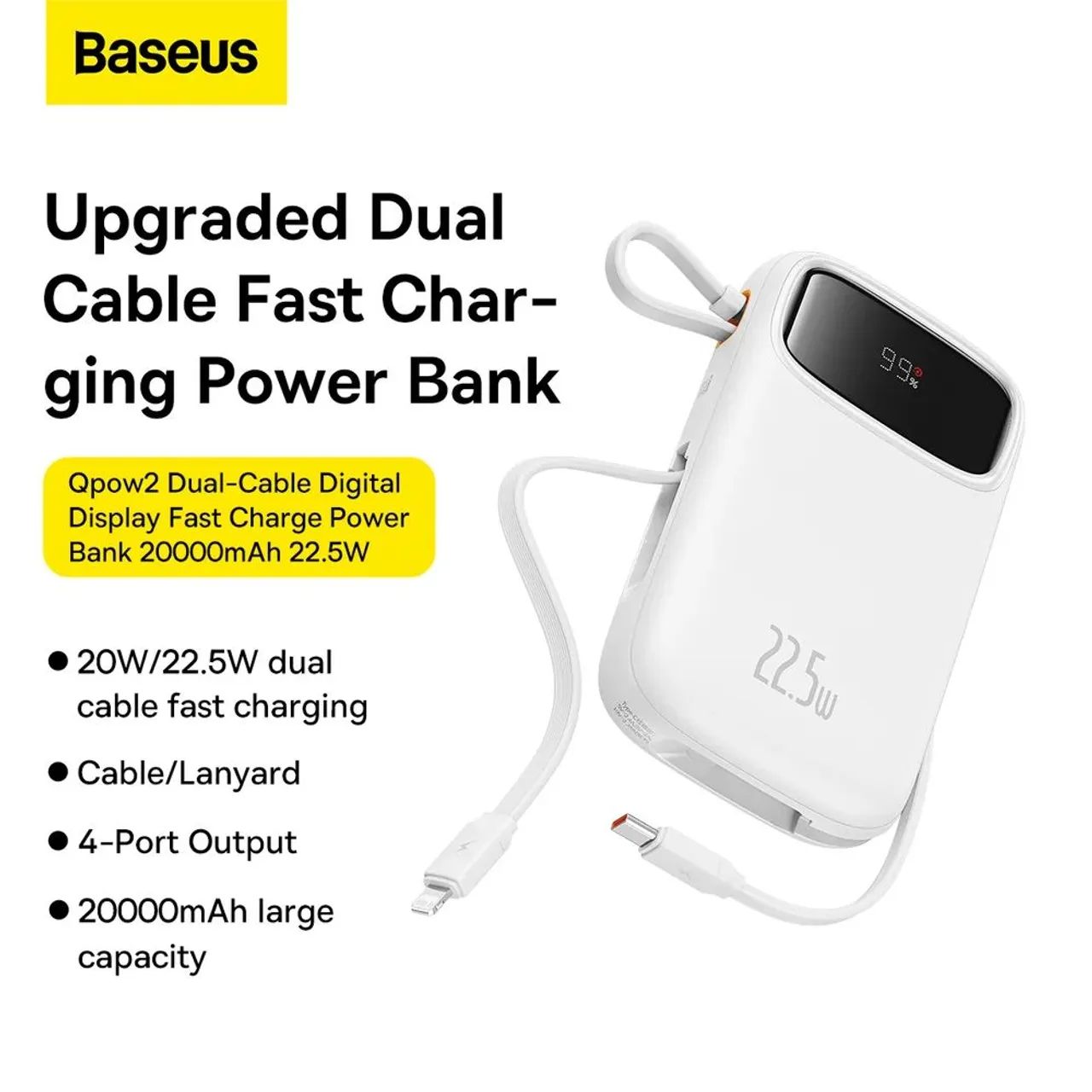 Powerbank baseus 20000mha 22.5w original 