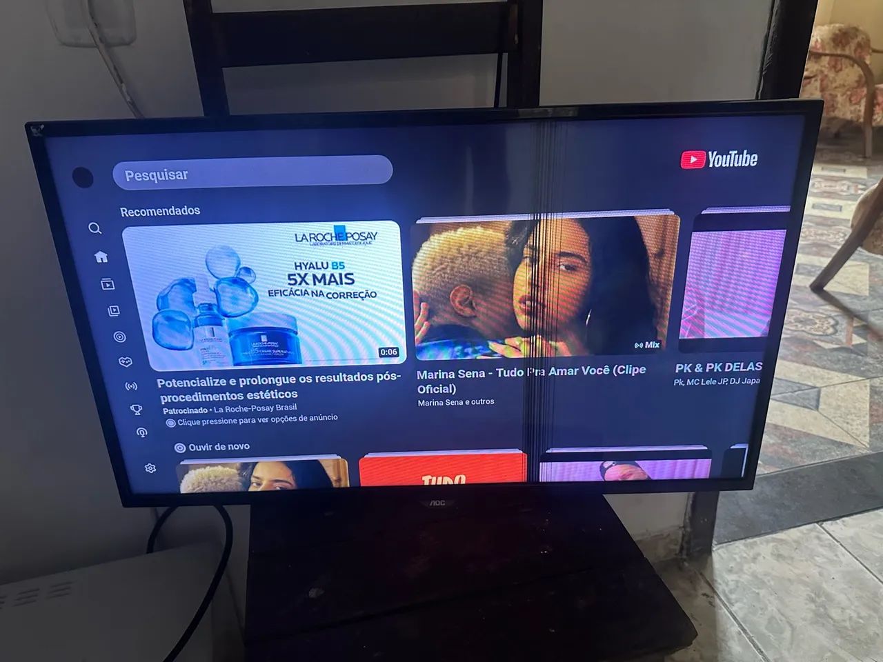 Smart TV AOC 32 polegadas - funcionando normalmente - Foto 4
