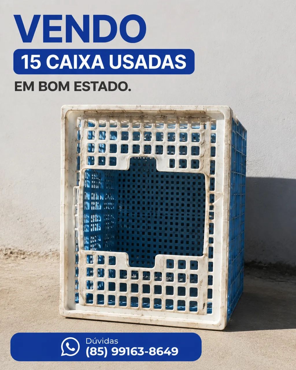 VENDO CAIXA PLÁSTICA PRA GALINHAS 