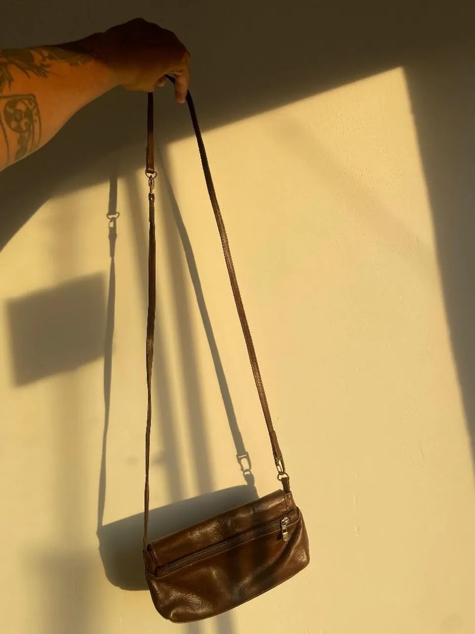 Bolsa couro vintage Thomaz Rabelo  - Foto 4