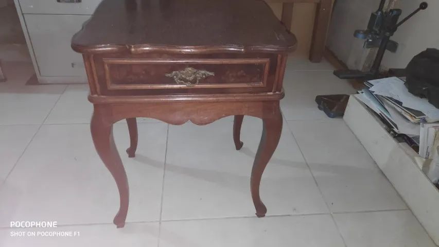 Mesa lateral de estilo Luís XV (1940 Mandeira) - Foto 2